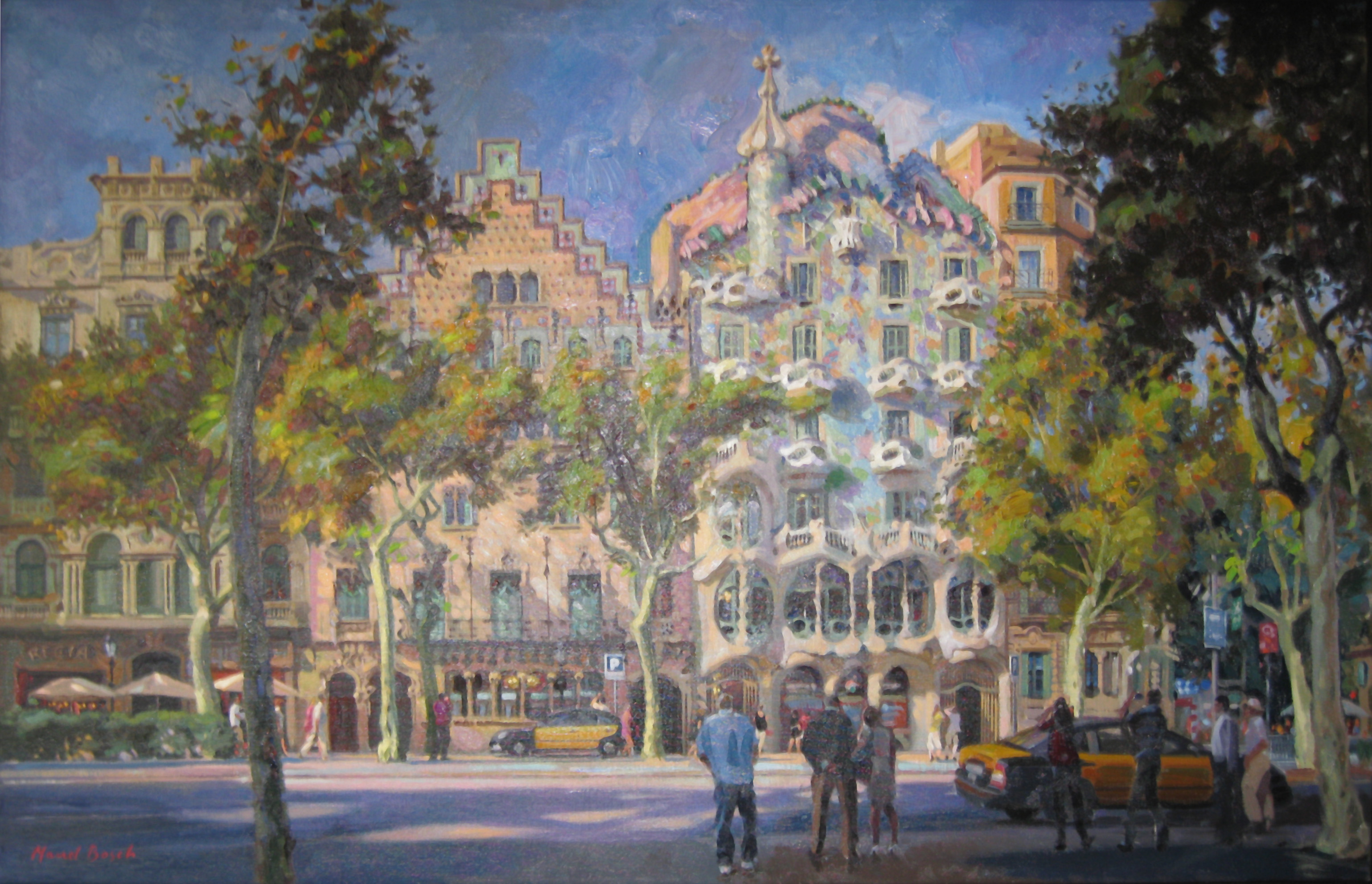 Amatller and Batlló Houses on the Passeig de Gràcia. Barcelona